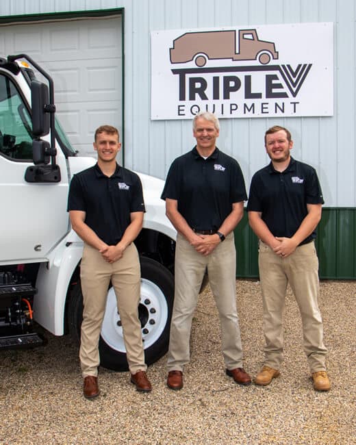 Triple V Equipment photo of three owners